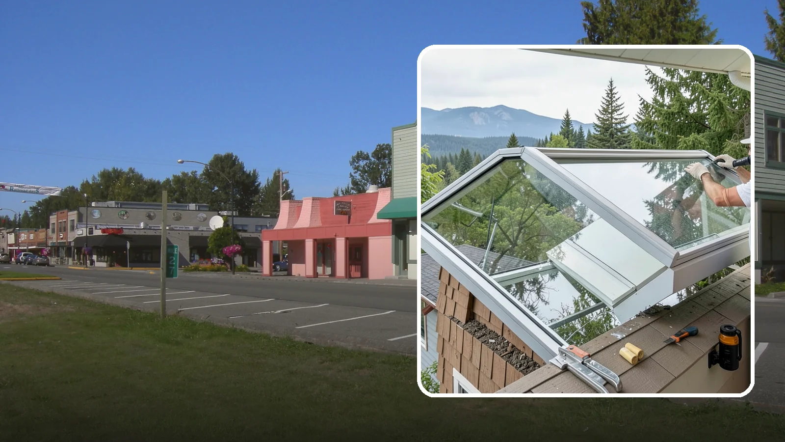 Venting Skylight Installation in Snoqualmie, King County, WA - Operable skylights that add natural light and release heat and moisture from kitchens and baths.