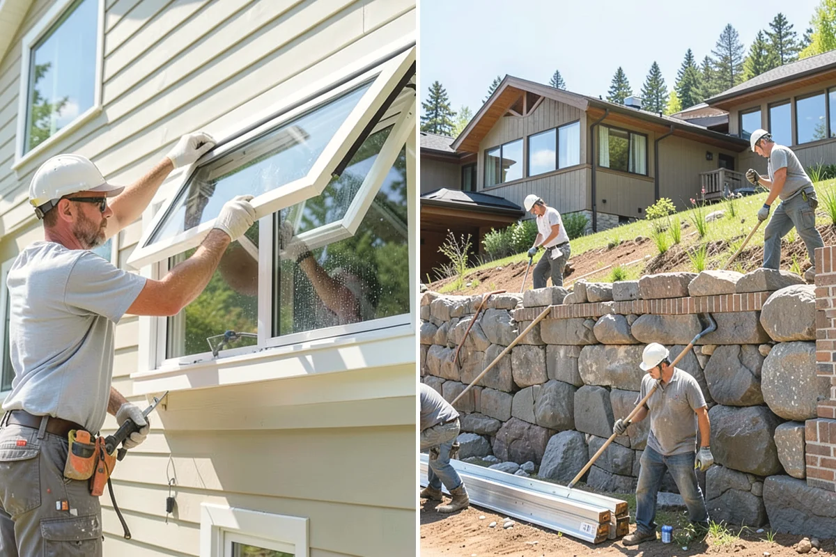 Vinyl Fence Installation in Black Diamond, King County, WA - Lay out the run and verify property boundaries