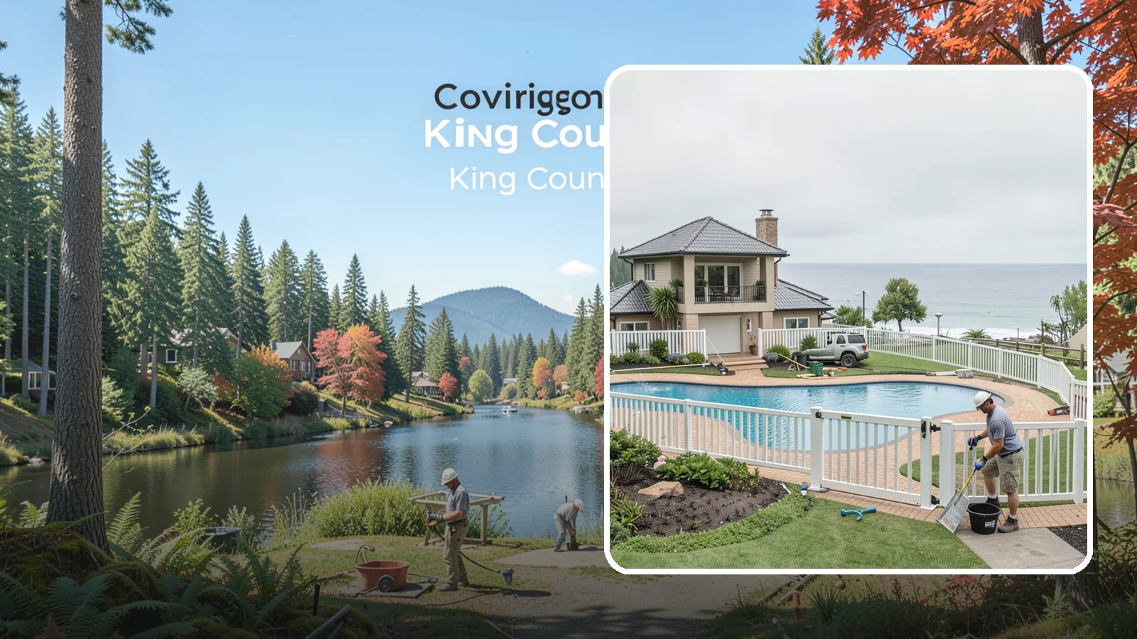 Vinyl Fence Installation in Covington, King County, WA - A low-maintenance vinyl fence that resists rot, fading, and Northwest moisture without regular upkeep.