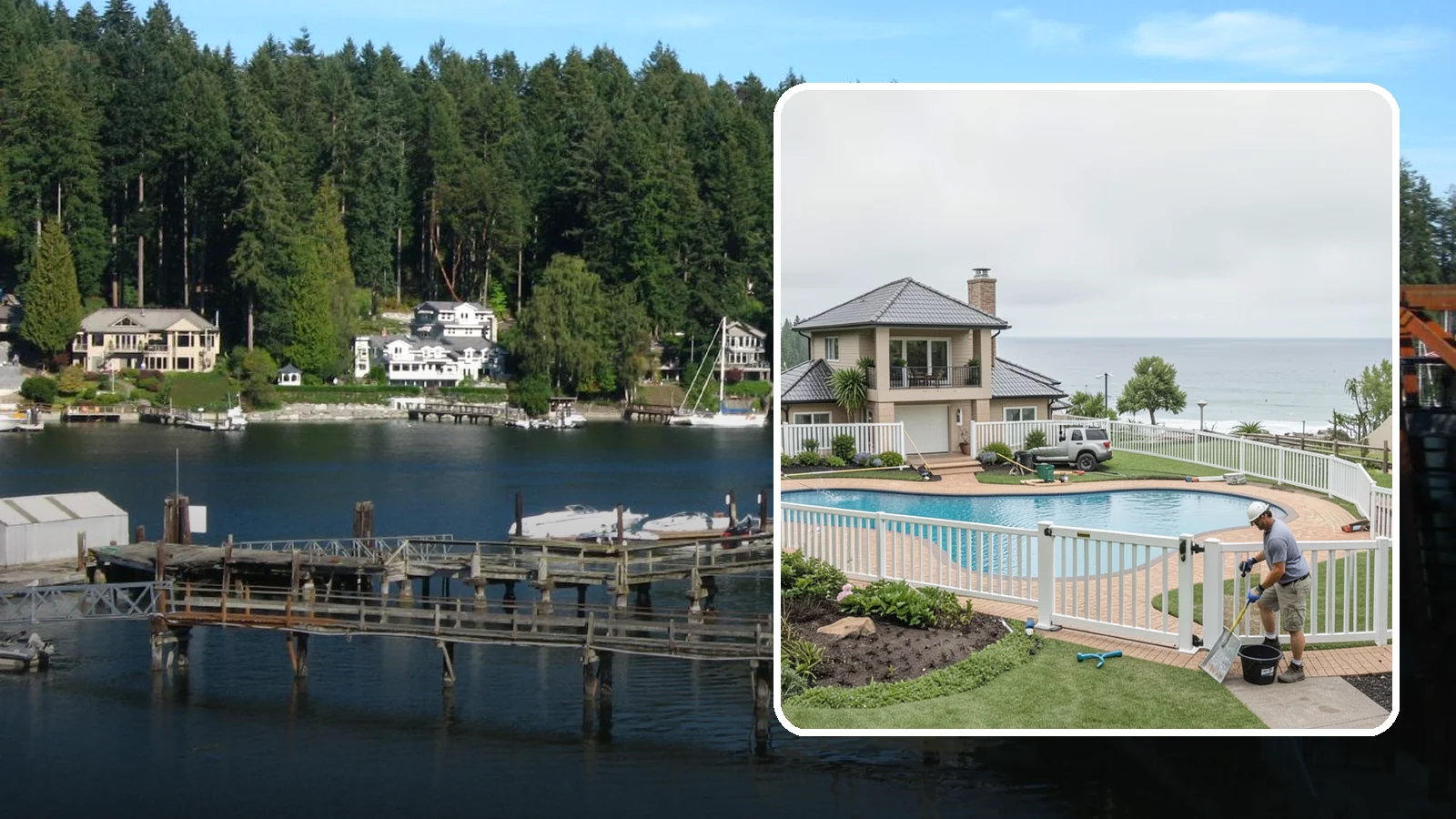 Vinyl Fence Installation in Gig Harbor, Pierce County, WA - A low-maintenance vinyl fence that resists rot, fading, and Northwest moisture without regular upkeep.
