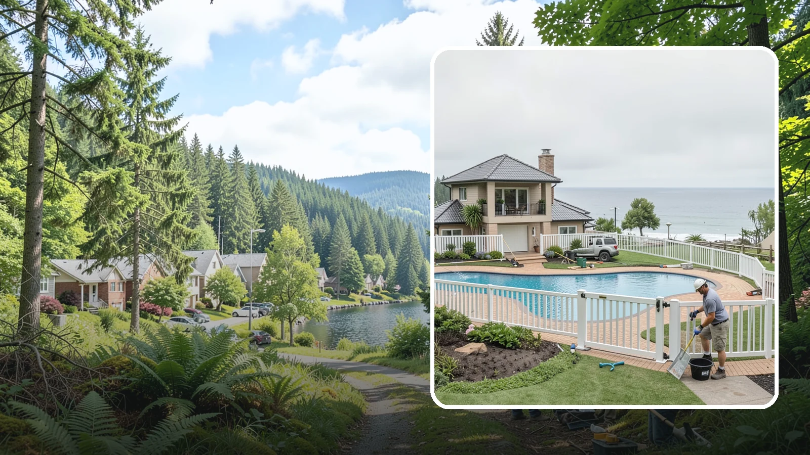 Vinyl Fence Installation in Lake Forest Park, King County, WA - A low-maintenance vinyl fence that resists rot, fading, and Northwest moisture without regular upkeep.