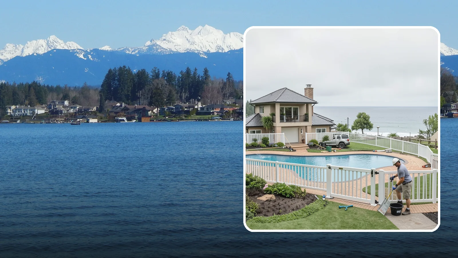 Vinyl Fence Installation in Lake Stevens, Snohomish County, WA - A low-maintenance vinyl fence that resists rot, fading, and Northwest moisture without regular upkeep.