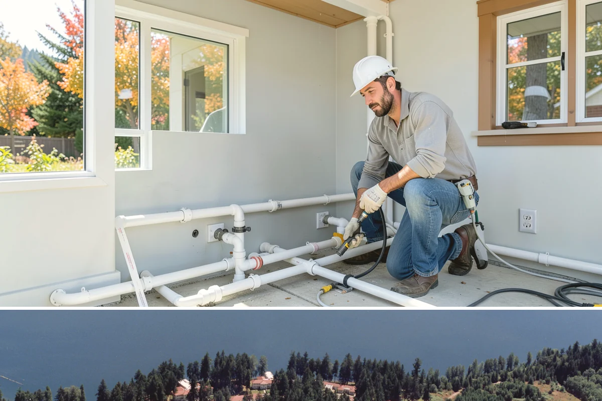 Vinyl Fence Installation in Lakewood, Pierce County, WA - Summer installation ensures footings set solidly before winter storms test the fence.