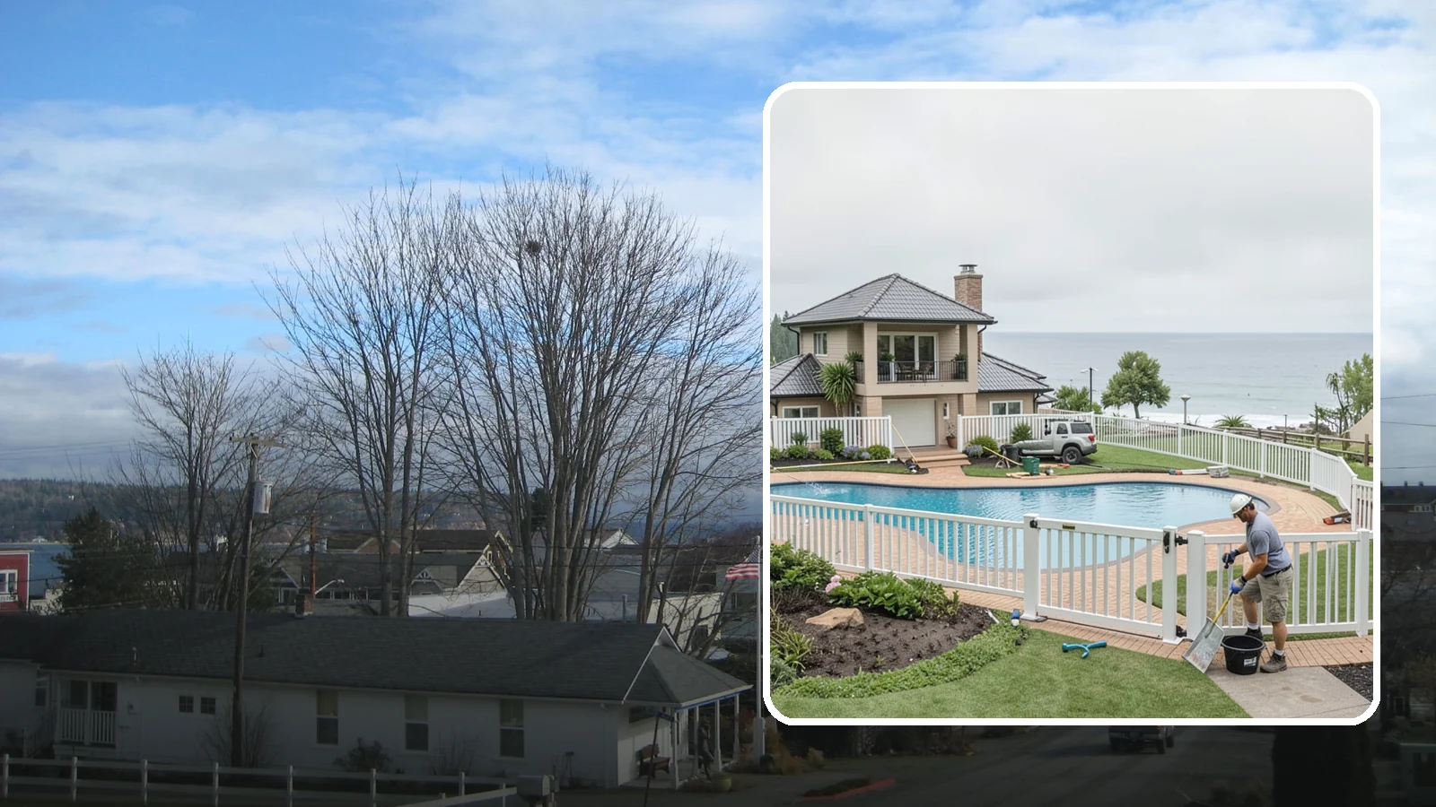 Vinyl Fence Installation in Langley, Island County, WA - A low-maintenance vinyl fence that resists rot, fading, and Northwest moisture without regular upkeep.