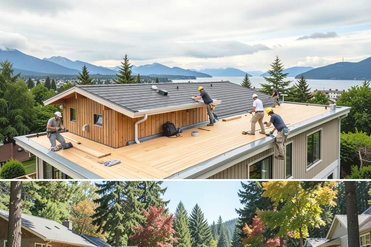 Vinyl Fence Installation in Orting, Pierce County, WA - Summer installation ensures footings set solidly before winter storms test the fence.