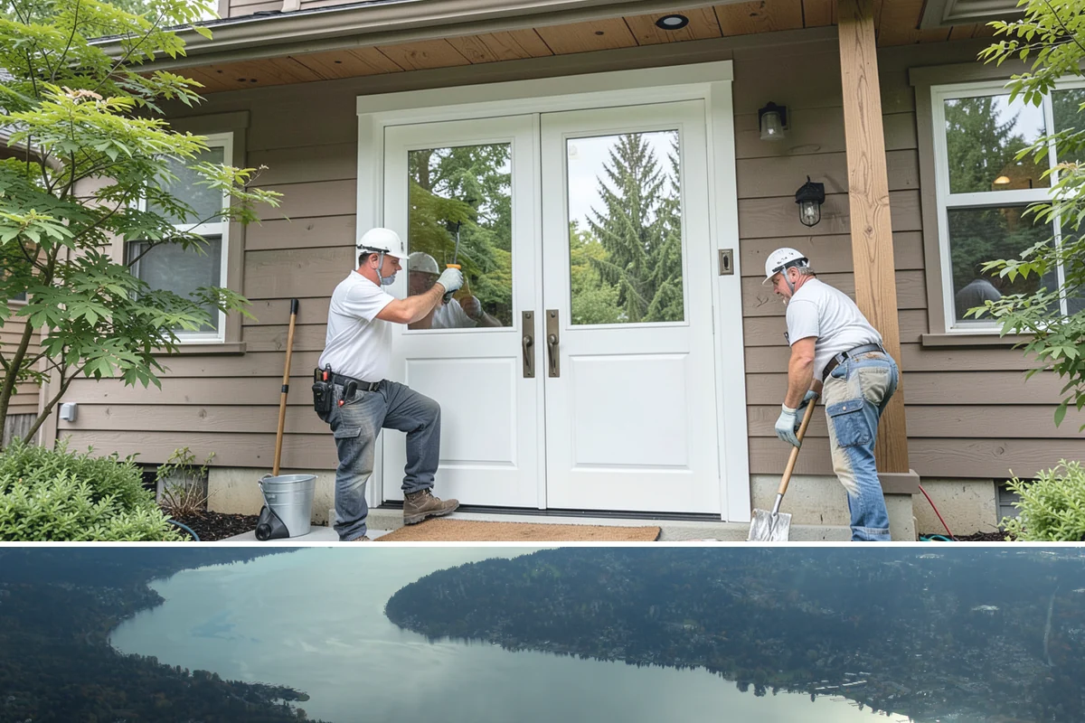 Vinyl Fence Installation in Sammamish, King County, WA - Summer installation ensures footings set solidly before winter storms test the fence.
