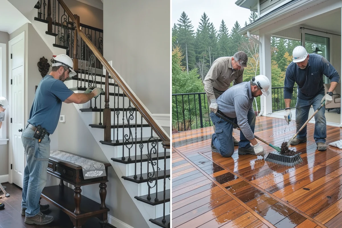 Vinyl Fence Installation in South Prairie, Pierce County, WA - Lay out the run and verify property boundaries