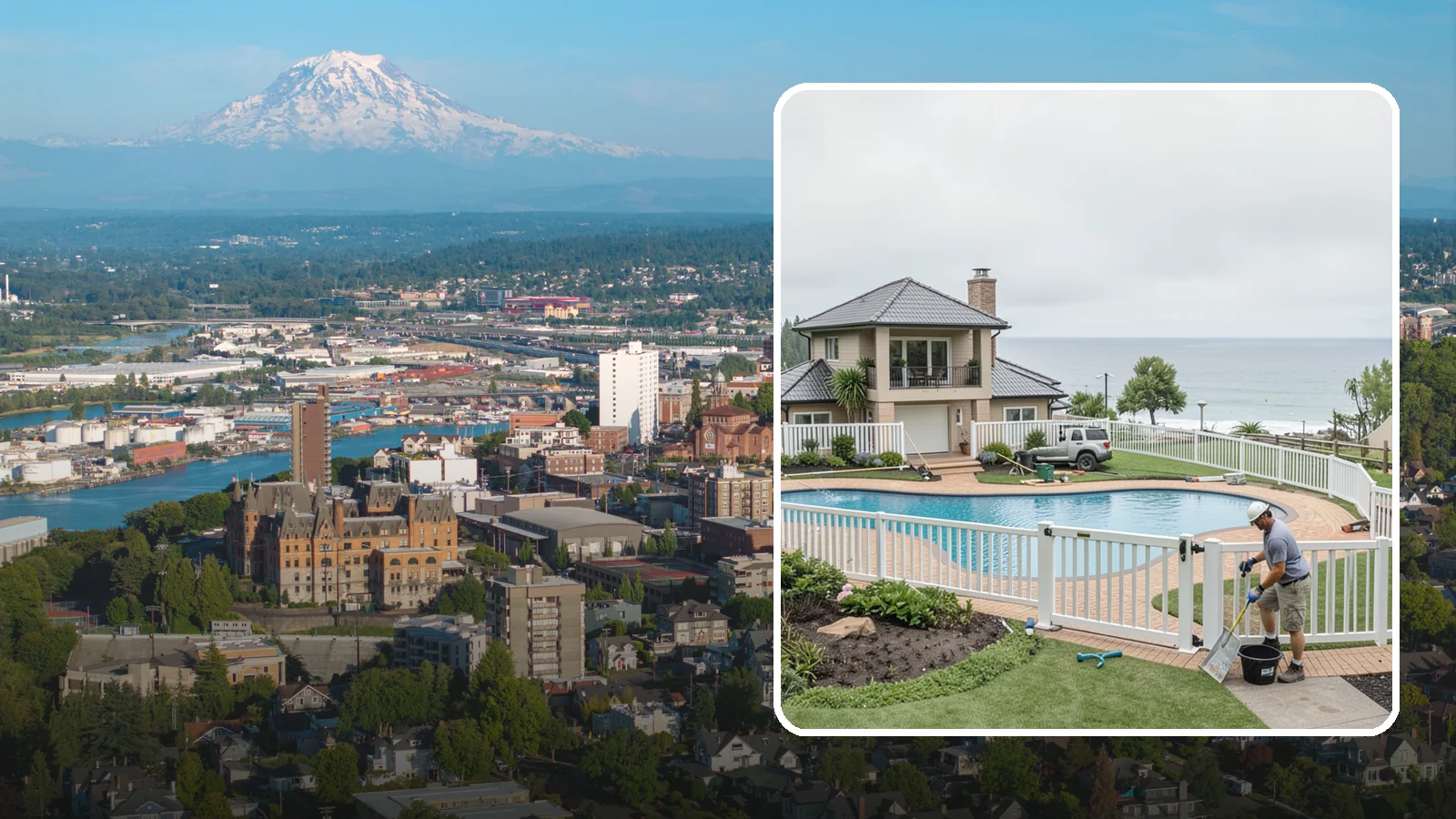 Vinyl Fence Installation in Tacoma, Pierce County, WA - A low-maintenance vinyl fence that resists rot, fading, and Northwest moisture without regular upkeep.