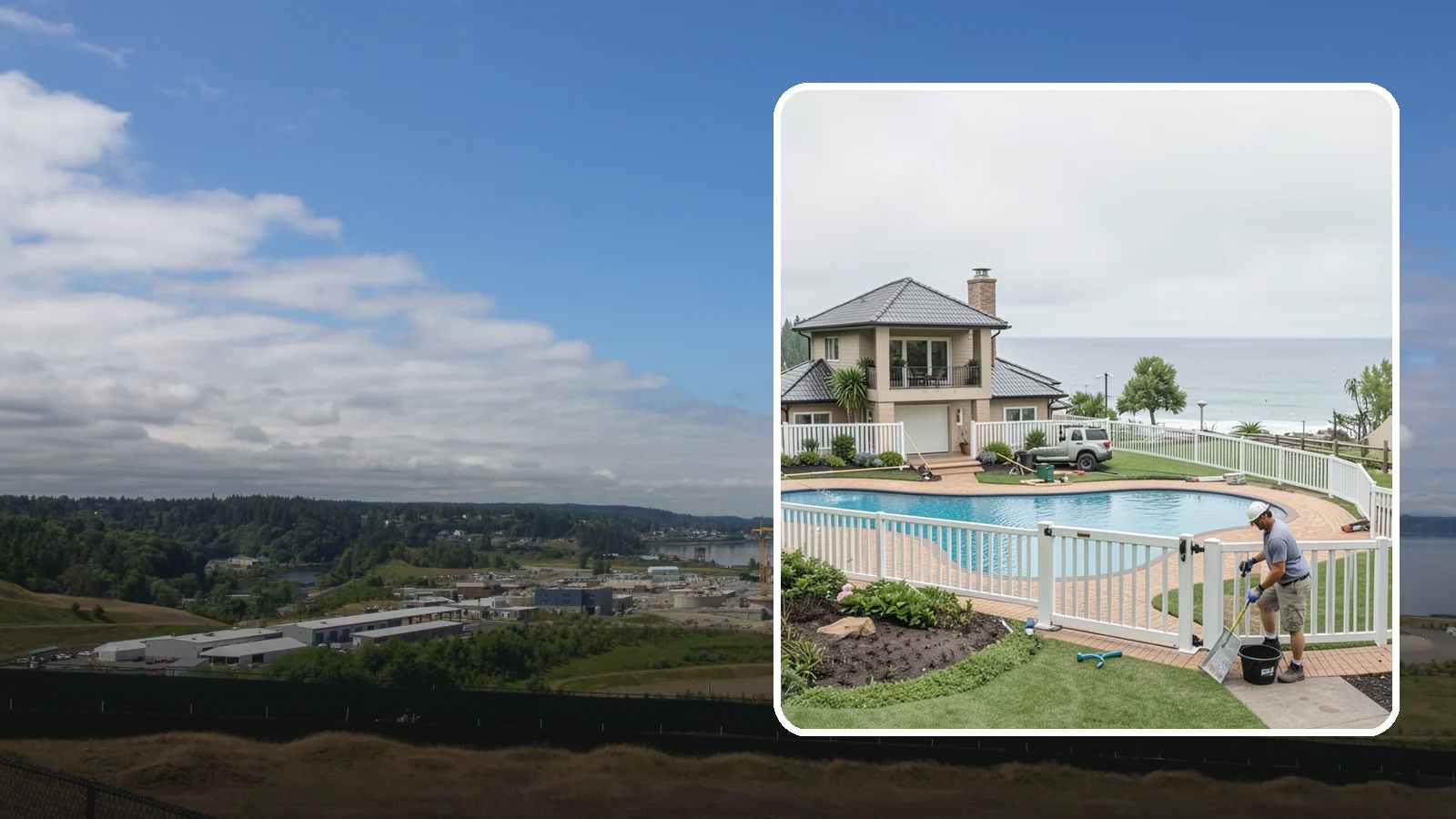 Vinyl Fence Installation in University Place, Pierce County, WA - A low-maintenance vinyl fence that resists rot, fading, and Northwest moisture without regular upkeep.