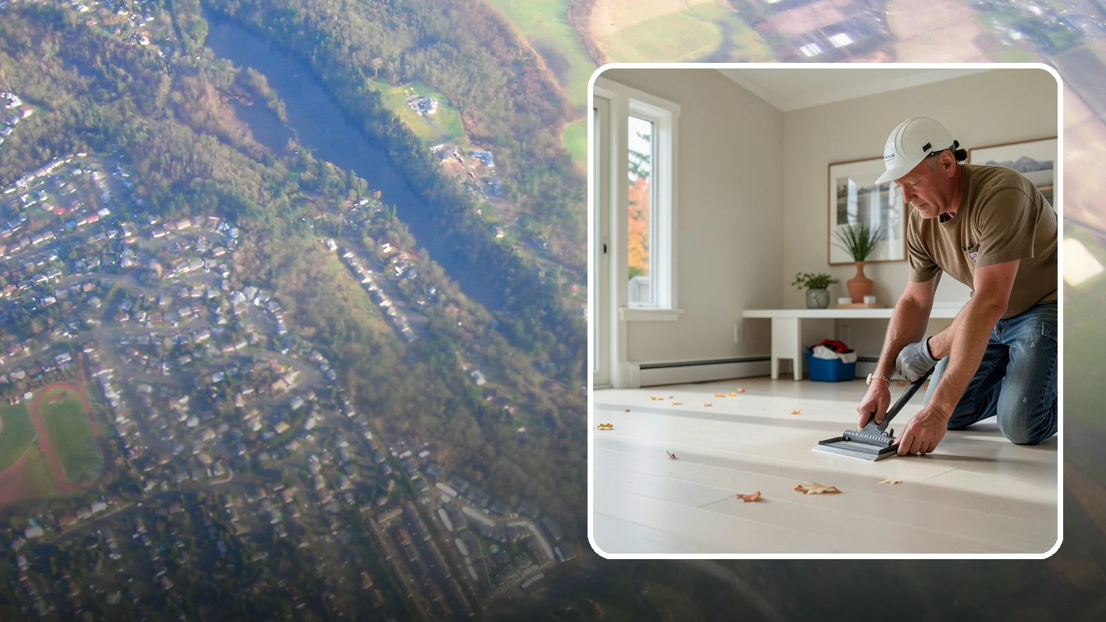 Vinyl Sheet Flooring in Algona, King County, WA - Seamless vinyl sheet flooring that offers waterproof protection with almost no seams for moisture to reach.