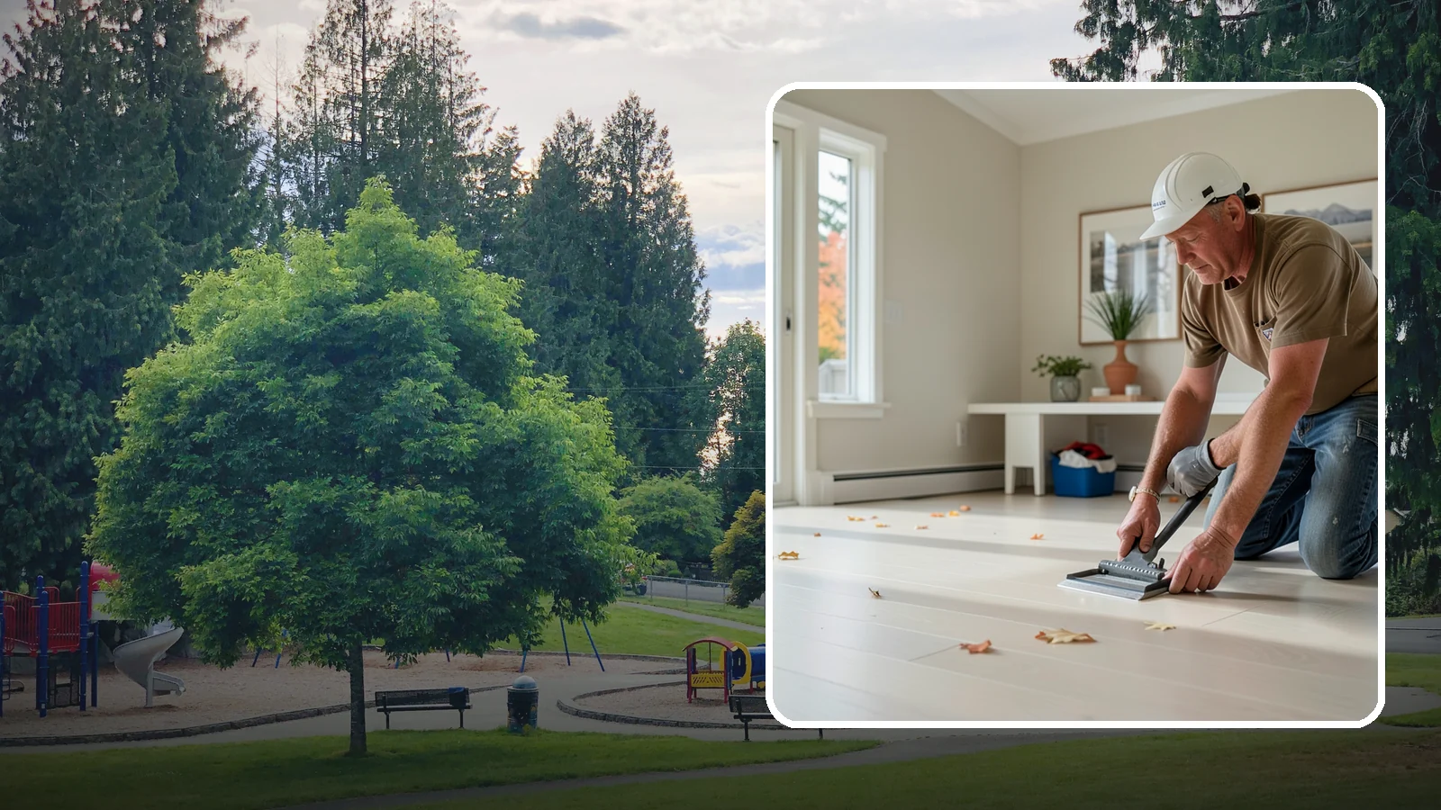 Vinyl Sheet Flooring in Bonney Lake, Pierce County, WA - Seamless vinyl sheet flooring that offers waterproof protection with almost no seams for moisture to reach.
