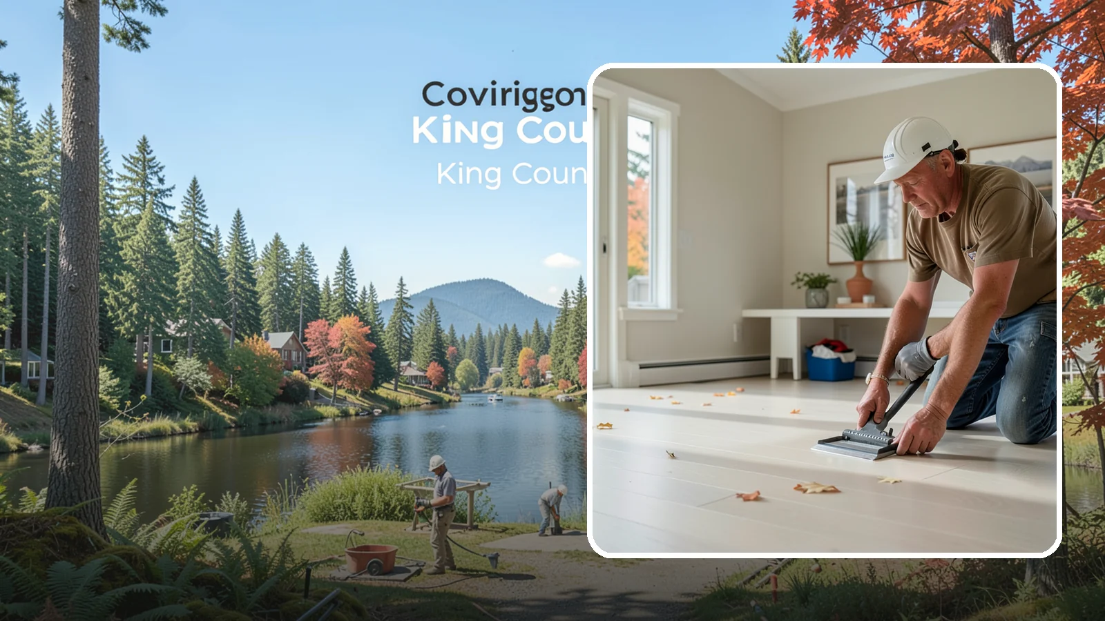 Vinyl Sheet Flooring in Covington, King County, WA - Seamless vinyl sheet flooring that offers waterproof protection with almost no seams for moisture to reach.