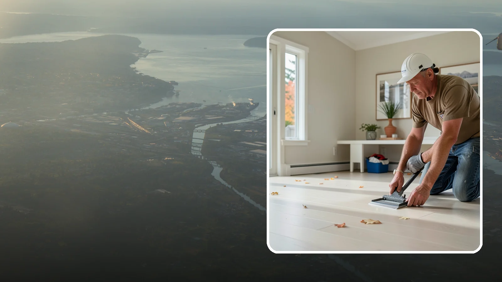 Vinyl Sheet Flooring in Fife, Pierce County, WA - Seamless vinyl sheet flooring that offers waterproof protection with almost no seams for moisture to reach.