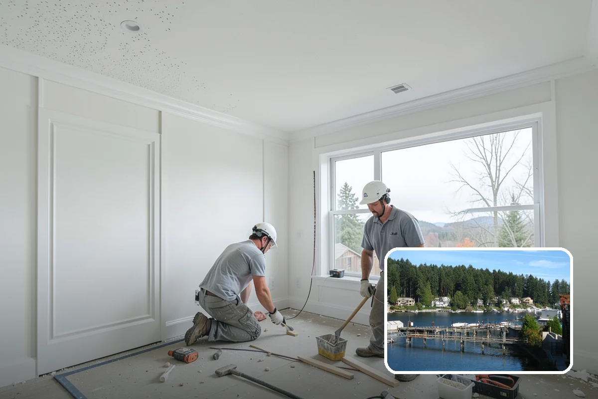 Vinyl Sheet Flooring in Gig Harbor, Pierce County, WA - Nearly seamless, highly water-resistant surface