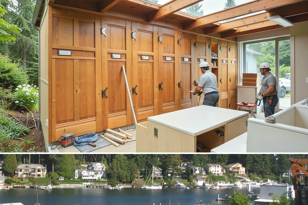 Vinyl Sheet Flooring in Gig Harbor, Pierce County, WA - Vinyl sheet installs dependably in every season, including damp winters, thanks to its waterproof construction.