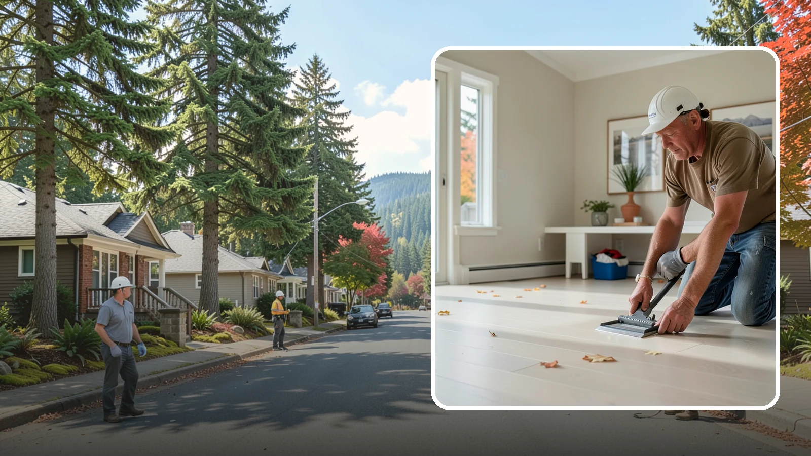 Vinyl Sheet Flooring in Hunts Point, King County, WA - Seamless vinyl sheet flooring that offers waterproof protection with almost no seams for moisture to reach.