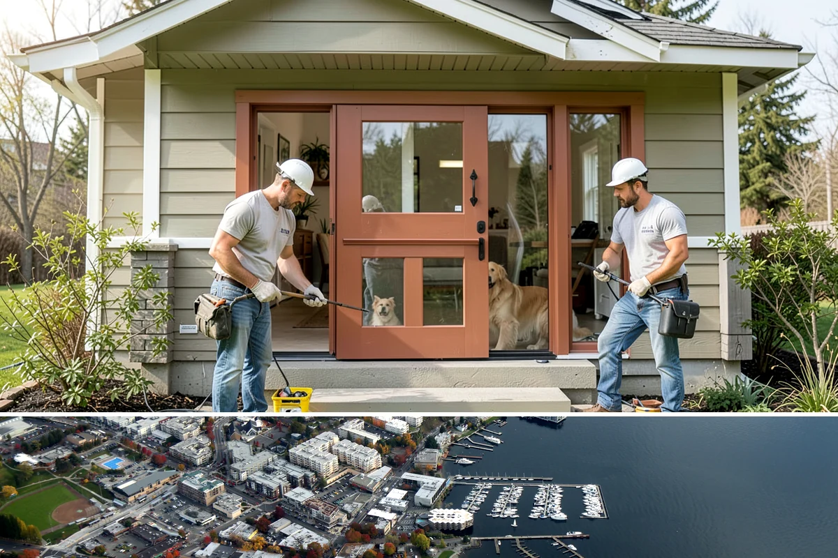 Vinyl Sheet Flooring in Kirkland, King County, WA - Vinyl sheet installs dependably in every season, including damp winters, thanks to its waterproof construction.