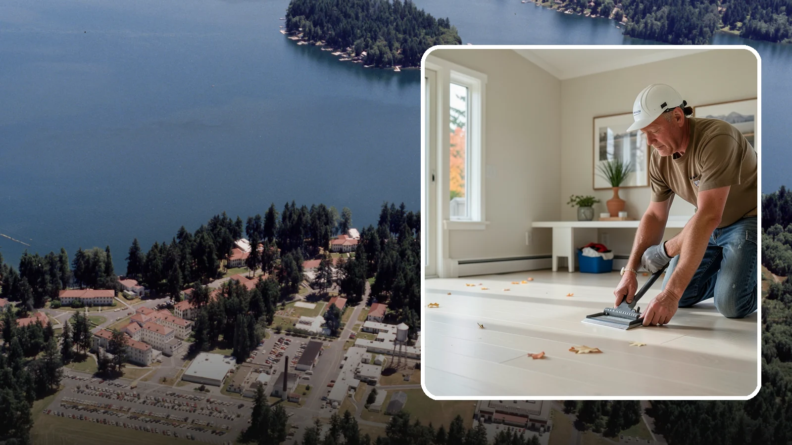 Vinyl Sheet Flooring in Lakewood, Pierce County, WA - Seamless vinyl sheet flooring that offers waterproof protection with almost no seams for moisture to reach.