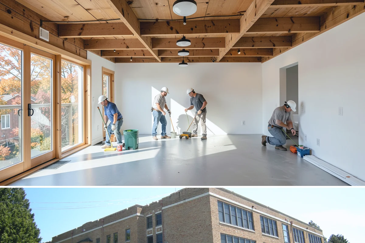 Vinyl Sheet Flooring in Maple Valley, King County, WA - Vinyl sheet installs dependably in every season, including damp winters, thanks to its waterproof construction.