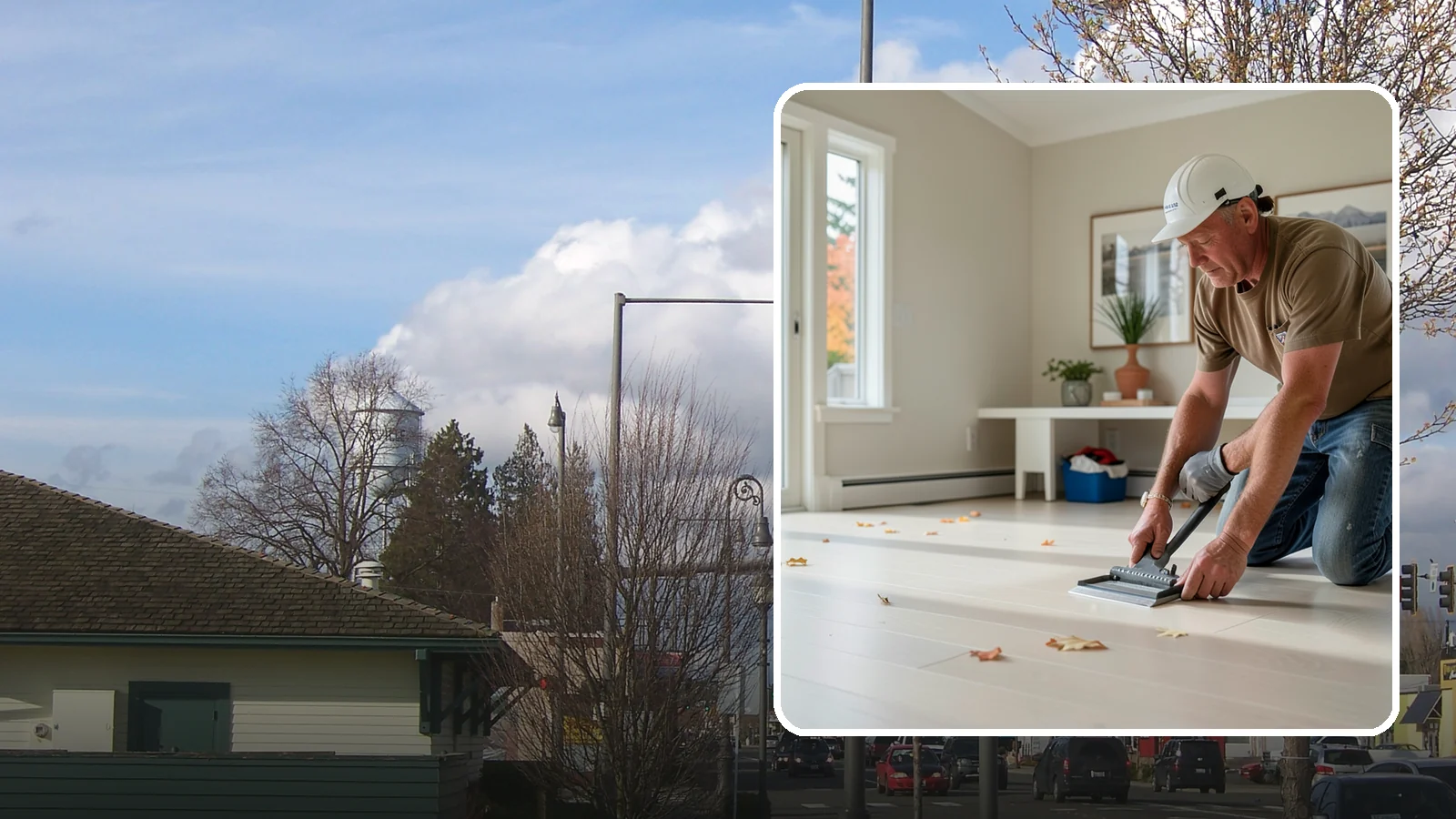 Vinyl Sheet Flooring in Marysville, Snohomish County, WA - Seamless vinyl sheet flooring that offers waterproof protection with almost no seams for moisture to reach.
