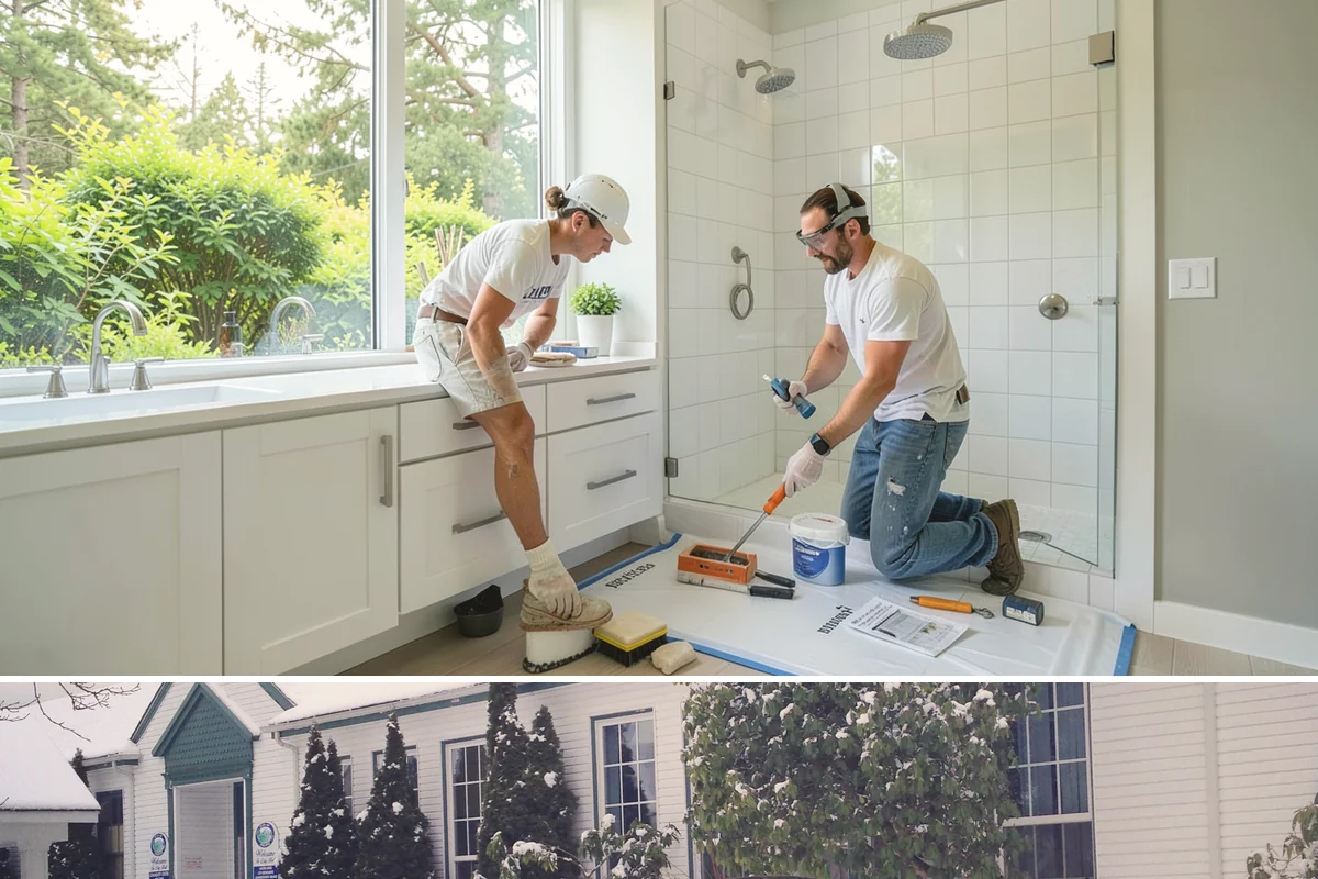 Vinyl Sheet Flooring in Pacific, King County, WA - Vinyl sheet installs dependably in every season, including damp winters, thanks to its waterproof construction.
