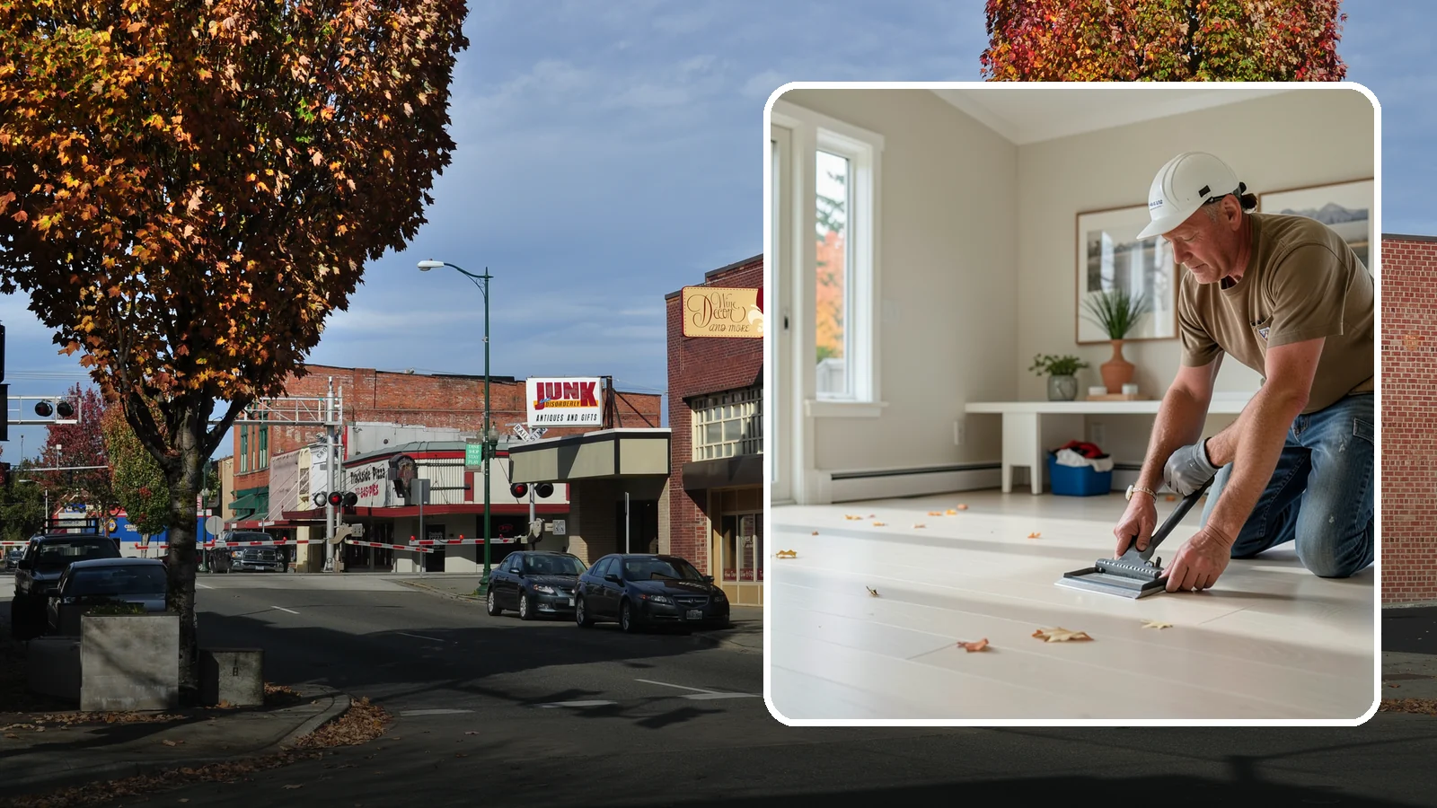 Vinyl Sheet Flooring in Puyallup, Pierce County, WA - Seamless vinyl sheet flooring that offers waterproof protection with almost no seams for moisture to reach.