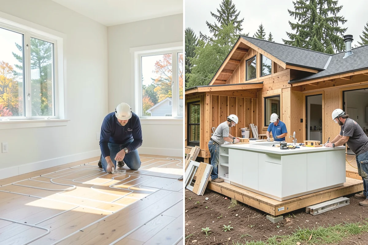 Vinyl Sheet Flooring in Ruston, Pierce County, WA - Measure and template the room precisely