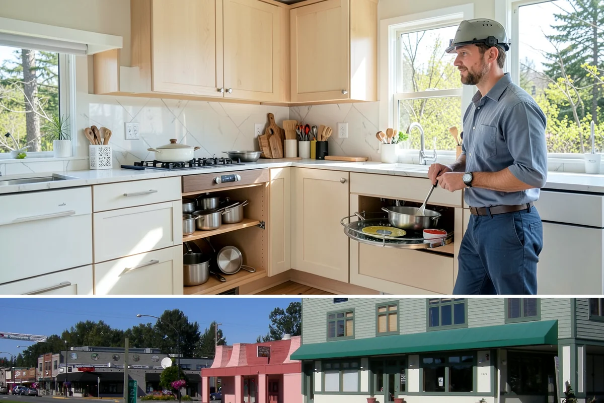 Vinyl Sheet Flooring in Snoqualmie, King County, WA - Vinyl sheet installs dependably in every season, including damp winters, thanks to its waterproof construction.