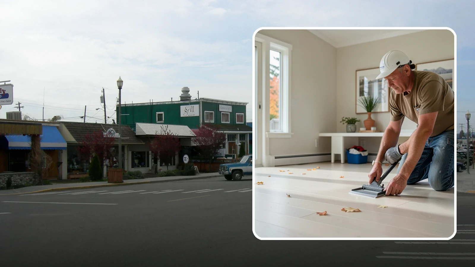 Vinyl Sheet Flooring in Stanwood, Snohomish County, WA - Seamless vinyl sheet flooring that offers waterproof protection with almost no seams for moisture to reach.