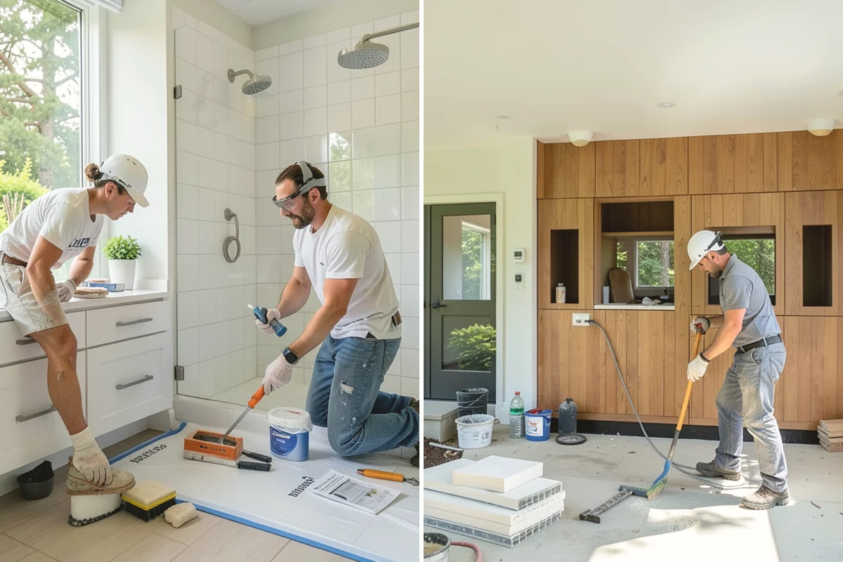 Vinyl Sheet Flooring in University Place, Pierce County, WA - Measure and template the room precisely