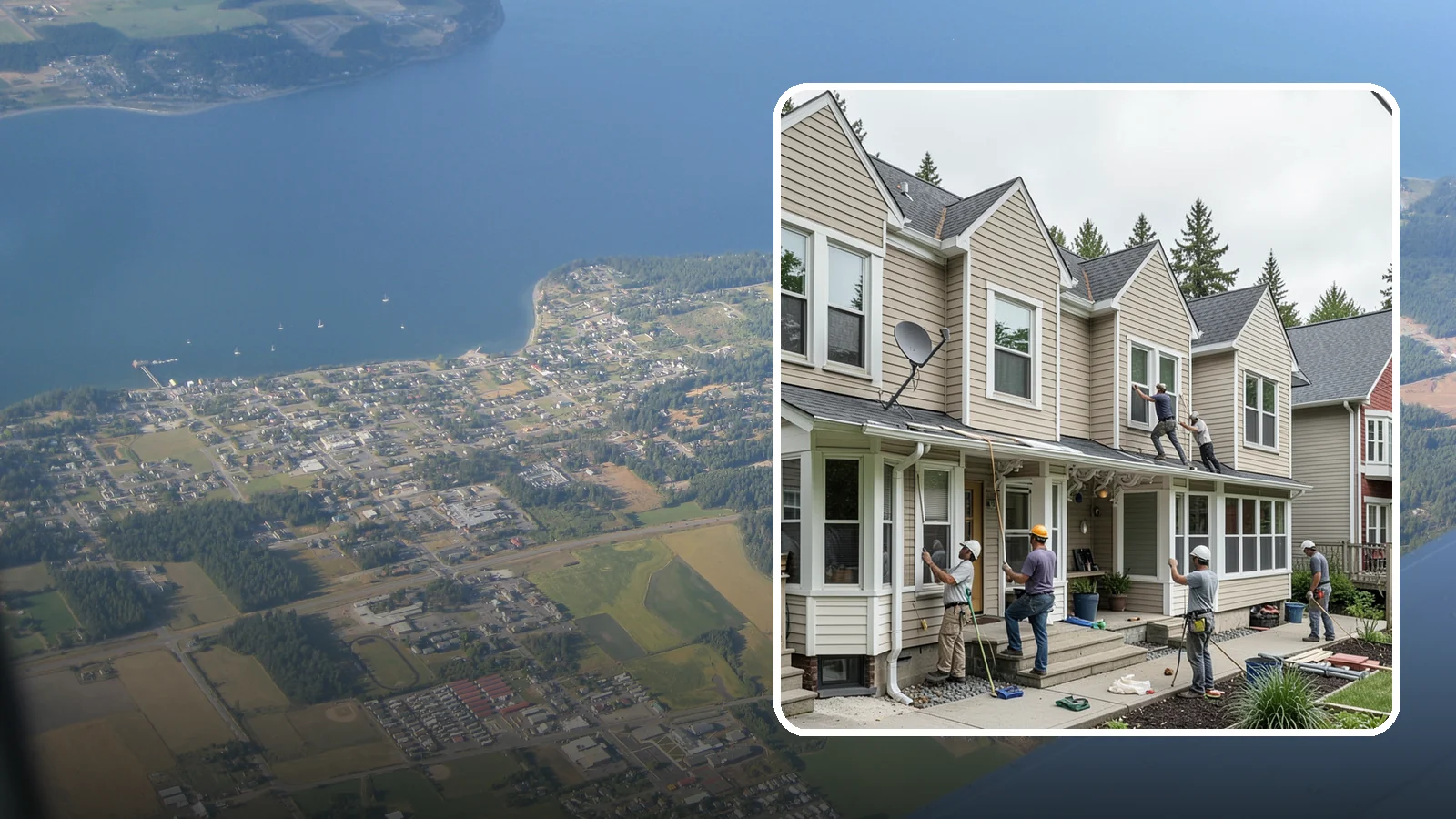 Vinyl Siding Installation in Coupeville, Island County, WA - We install budget-friendly vinyl siding that resists moisture and needs virtually no painting in the PNW.