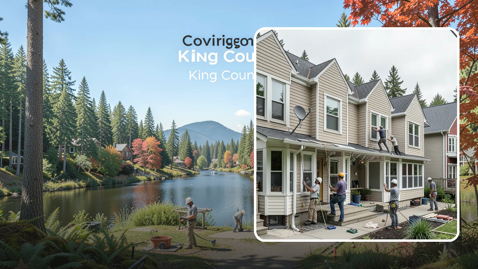 Vinyl Siding Installation in Covington, King County, WA - We install budget-friendly vinyl siding that resists moisture and needs virtually no painting in the PNW.