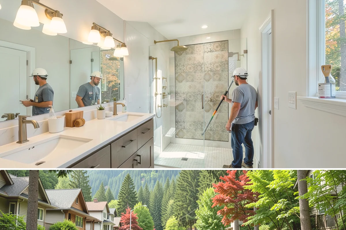Vinyl Siding Installation in Darrington, Snohomish County, WA - Vinyl installs year-round, though we prefer mild days since cold panels are more brittle to handle and cut.