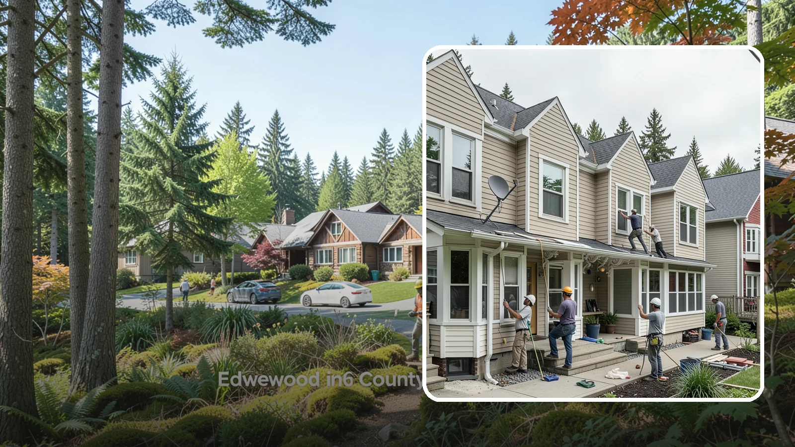 Vinyl Siding Installation in Edgewood, Pierce County, WA - We install budget-friendly vinyl siding that resists moisture and needs virtually no painting in the PNW.