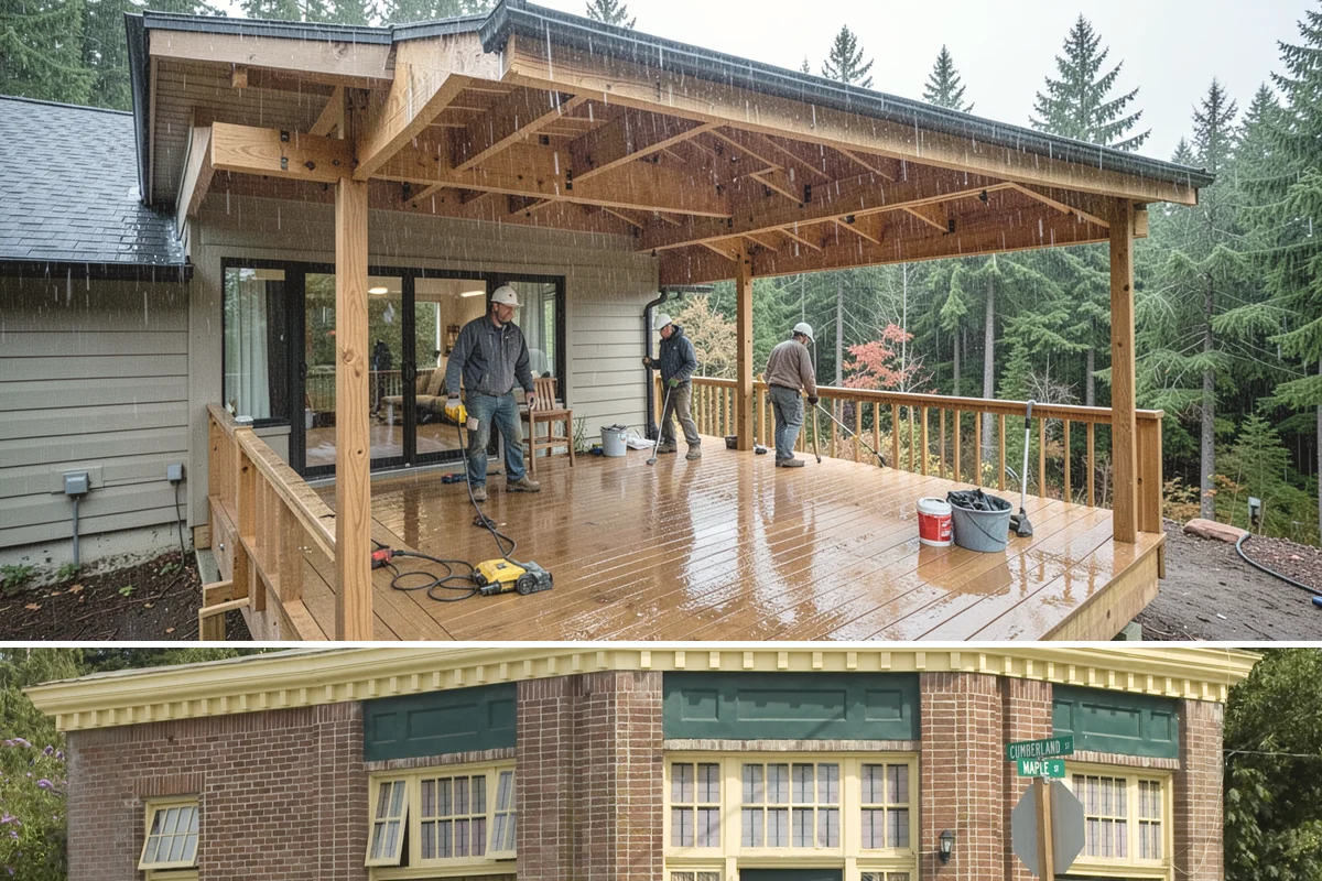 Vinyl Siding Installation in Hamilton, Skagit County, WA - Vinyl installs year-round, though we prefer mild days since cold panels are more brittle to handle and cut.