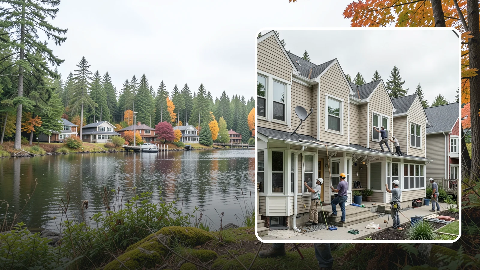 Vinyl Siding Installation in La Conner, Skagit County, WA - We install budget-friendly vinyl siding that resists moisture and needs virtually no painting in the PNW.