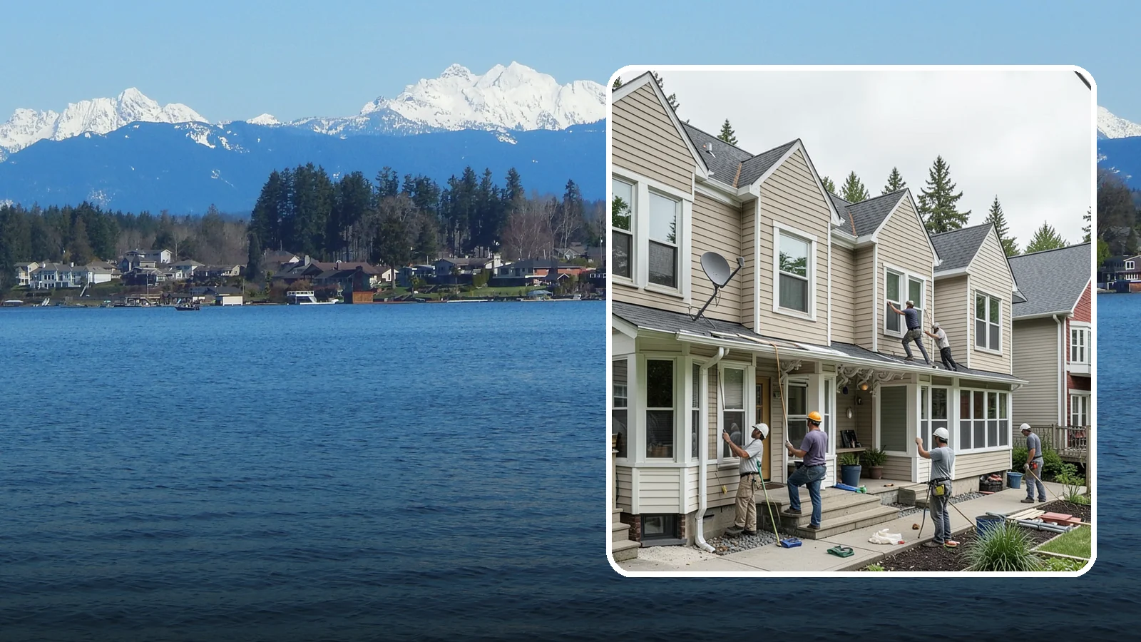 Vinyl Siding Installation in Lake Stevens, Snohomish County, WA - We install budget-friendly vinyl siding that resists moisture and needs virtually no painting in the PNW.