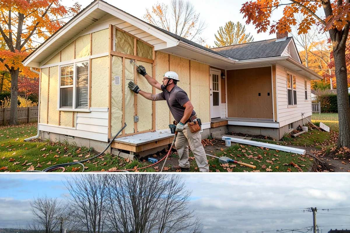 Vinyl Siding Installation in Langley, Island County, WA - Vinyl installs year-round, though we prefer mild days since cold panels are more brittle to handle and cut.