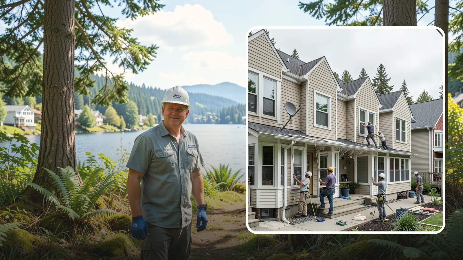 Vinyl Siding Installation in Milton, King County, WA - We install budget-friendly vinyl siding that resists moisture and needs virtually no painting in the PNW.
