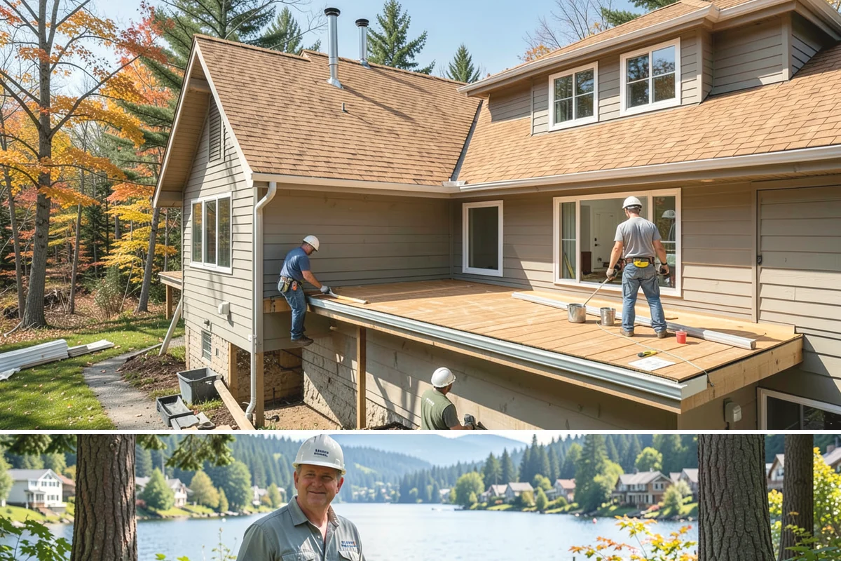Vinyl Siding Installation in Milton, King County, WA - Vinyl installs year-round, though we prefer mild days since cold panels are more brittle to handle and cut.