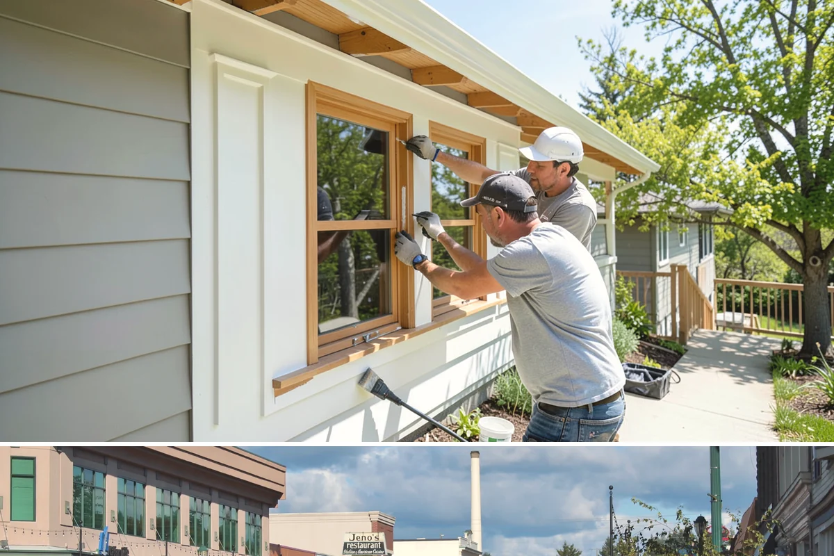 Vinyl Siding Installation in Monroe, Snohomish County, WA - Vinyl installs year-round, though we prefer mild days since cold panels are more brittle to handle and cut.