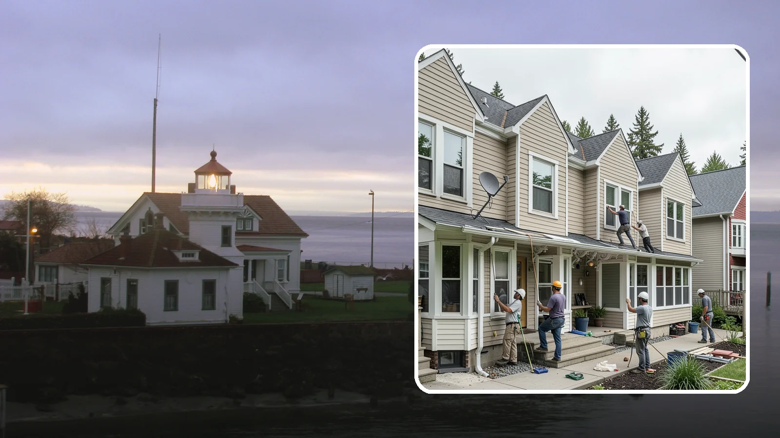 Vinyl Siding Installation in Mukilteo, Snohomish County, WA - We install budget-friendly vinyl siding that resists moisture and needs virtually no painting in the PNW.