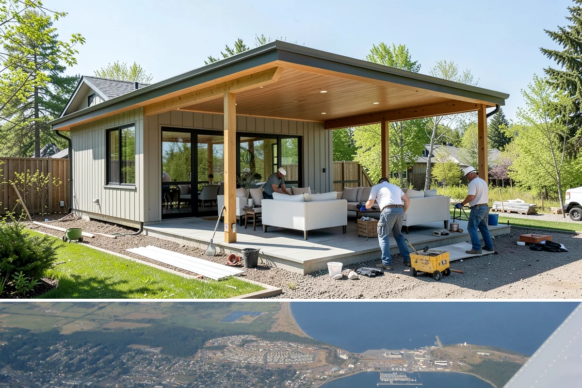 Vinyl Siding Installation in Oak Harbor, Island County, WA - Vinyl installs year-round, though we prefer mild days since cold panels are more brittle to handle and cut.
