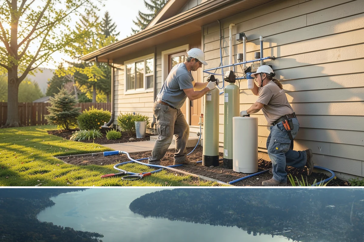 Vinyl Siding Installation in Sammamish, King County, WA - Vinyl installs year-round, though we prefer mild days since cold panels are more brittle to handle and cut.