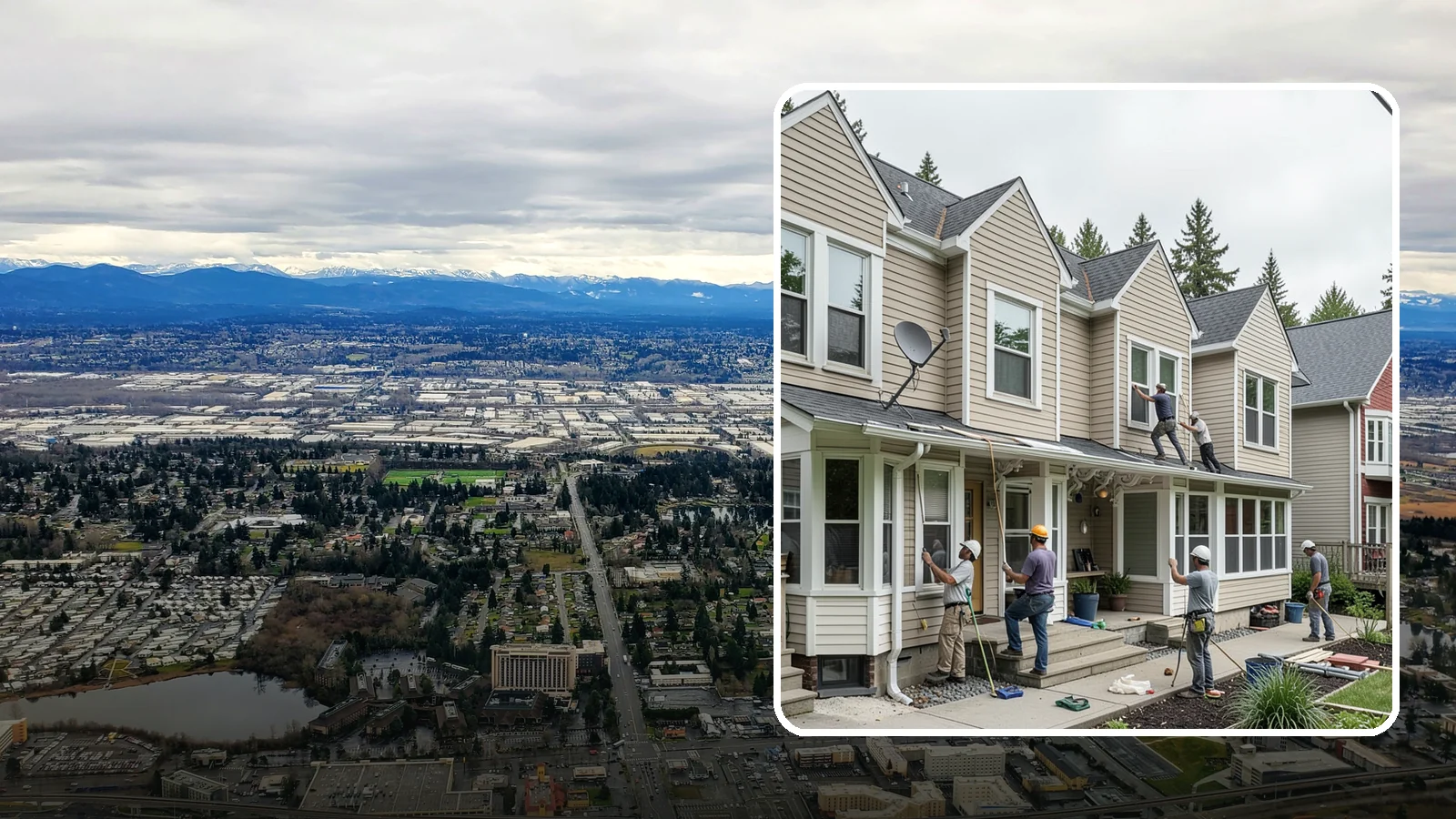 Vinyl Siding Installation in SeaTac, King County, WA - We install budget-friendly vinyl siding that resists moisture and needs virtually no painting in the PNW.