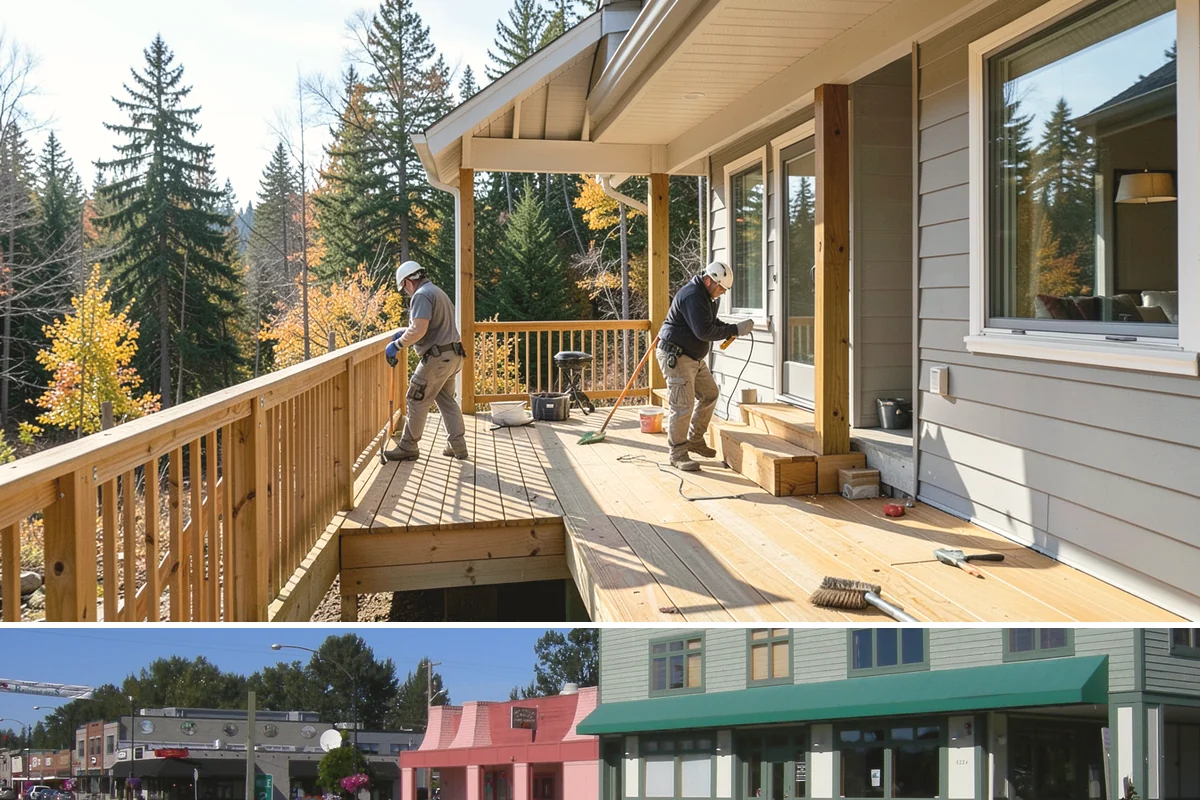 Vinyl Siding Installation in Snoqualmie, King County, WA - Vinyl installs year-round, though we prefer mild days since cold panels are more brittle to handle and cut.