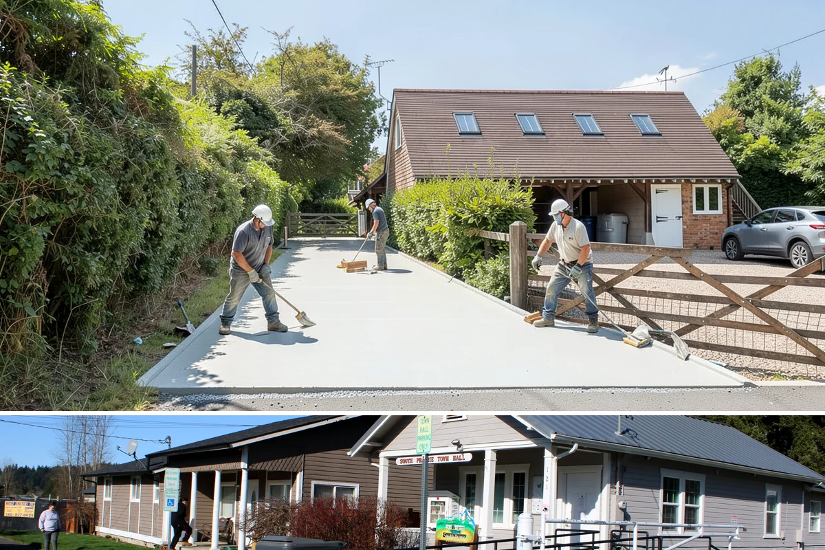 Vinyl Siding Installation in South Prairie, Pierce County, WA - Vinyl installs year-round, though we prefer mild days since cold panels are more brittle to handle and cut.