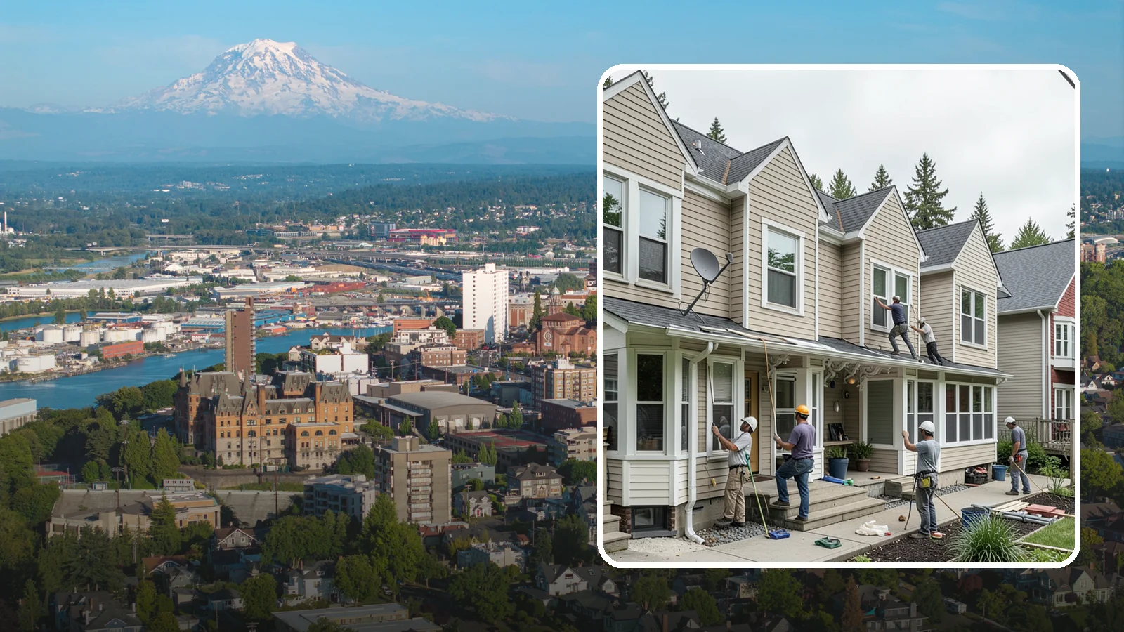 Vinyl Siding Installation in Tacoma, Pierce County, WA - We install budget-friendly vinyl siding that resists moisture and needs virtually no painting in the PNW.