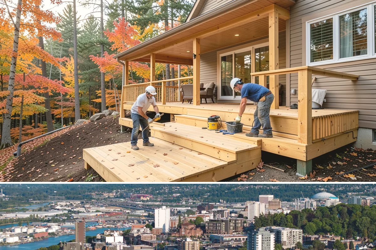 Vinyl Siding Installation in Tacoma, Pierce County, WA - Vinyl installs year-round, though we prefer mild days since cold panels are more brittle to handle and cut.