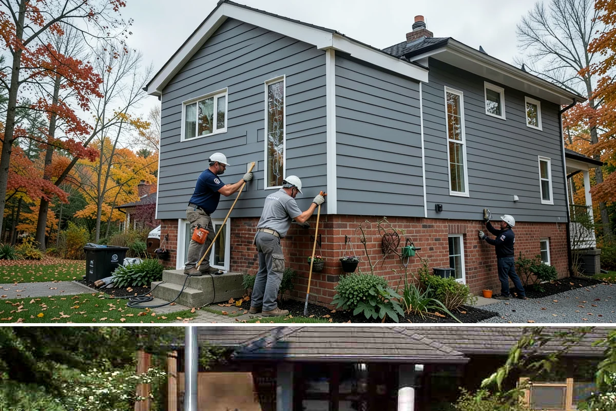 Vinyl Siding Installation in Yarrow Point, King County, WA - Vinyl installs year-round, though we prefer mild days since cold panels are more brittle to handle and cut.